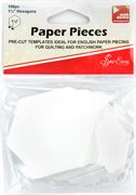 Pre Cut Paper Pieces, Hexagon, 1.25 inch